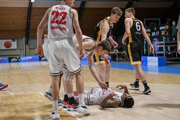 Barmer 2 Basketball Bundesliga ProB, Rheinstars Koeln vs LOK Bernau, 23 01 2022 Vincent Lamont Golson Jr RheinStars Koeln 2 , Barmer 2 Basketball Bundesliga ProB, Rheinstars Koeln vs LOK Bernau on 23 01 2022 at Basketball Campus Koeln in Koeln Nordrhein Westfalen Copyright: xBEAUTIFULxSPORTS Mueller-Laschetx