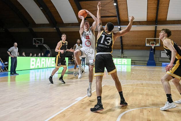 Barmer 2 Basketball Bundesliga ProB, Rheinstars Koeln vs LOK Bernau, 23 01 2022 Valentin Blass RheinStars Koeln 22 , Barmer 2 Basketball Bundesliga ProB, Rheinstars Koeln vs LOK Bernau on 23 01 2022 at the Basketball Campus Koeln in Koeln North Rhine-Westphalia Copyright: xBEAUTIFULxSPORTS Mueller-Laschetx