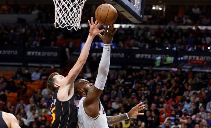 Basketball, NBA, Miami Heat - Los Angeles Lakers