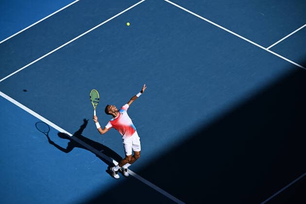 Felix Auger Aliassime (Can) TENNIS : Australian Open 2022 - 24 janvier AntoineCouvercelle Panoramic 