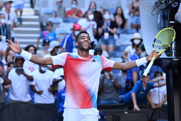 Felix Auger Aliassime (Can) TENNIS : Australian Open 2022 - 24 janvier AntoineCouvercelle Panoramic 