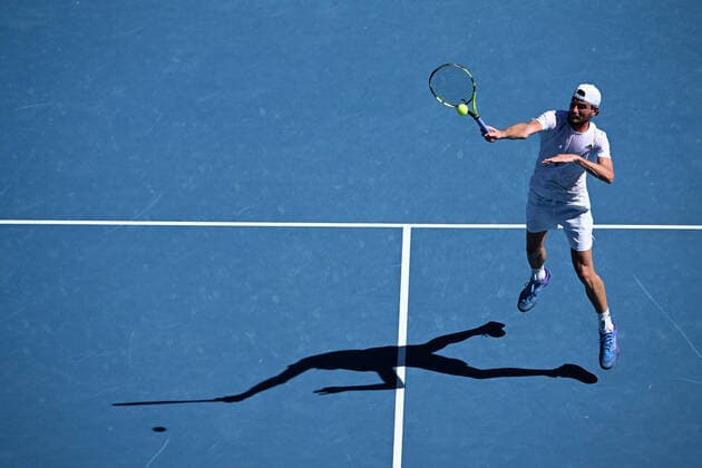 Maxime Cressy TENNIS : Australian Open 2022 - 24 janvier AntoineCouvercelle Panoramic 