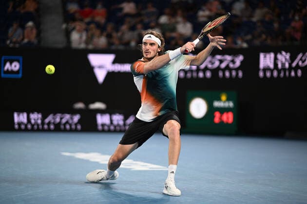 Stefanos Tsitsipas (Gre) TENNIS : Australian Open 2022 - 24 janvier AntoineCouvercelle Panoramic 