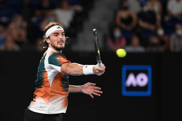 Stefanos Tsitsipas (Gre) TENNIS : Australian Open 2022 - 24 janvier AntoineCouvercelle Panoramic 