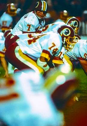 Joe Theismann, Washington Redskins quarterback. Joe Theismann, Washington Redskins quarterback at the 1984 Superbowl Tampa Tampa Stadium Florida United States Copyright: xDUOMO PCNx FO8408_12201
