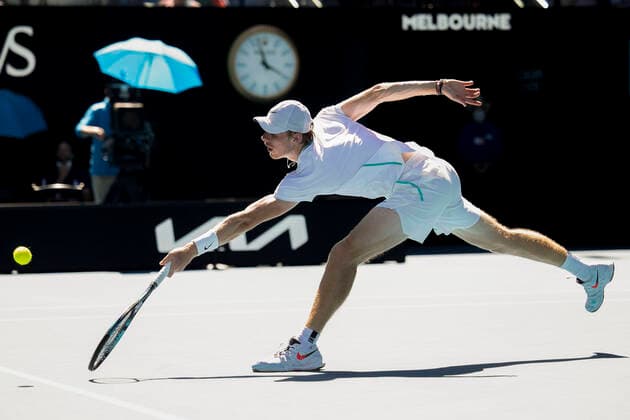 Denis Shapovalov CAN Tennis Australian Open 2022 Grand Slam Melbourne Park Melbourne Victoria Australia 25 January 2022 Copyright: xJuergenxHasenkopfx