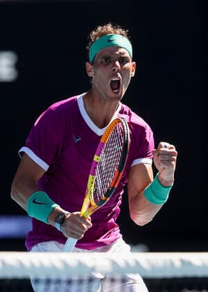 Rafael Nadal ESP Tennis Australian Open 2022 Grand Slam Melbourne Park Melbourne Victoria Australia 25 January 2022 Copyright: xJuergenxHasenkopfx