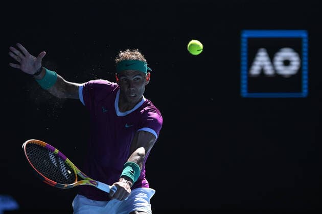 Rafael Nadal (Esp) TENNIS : Australian Open 2022 - 25 janvier AntoineCouvercelle Panoramic 
