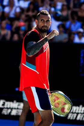 January 25, 2022, Melbourne, Victoria, Australia: MELBOURNE, AUSTRALIA - JANUARY 25: Thanasi Kokkinakis and Nick Kyrgios play against Tim Puetz and Mark Venus on day 9 of the 2022 Australian Open at Melbourne Park on January 25, 2022 in Melbourne, Australia. Melbourne Australia - ZUMAp121 20220125_zsp_p121_043 Copyright: xChrisxPutnamx