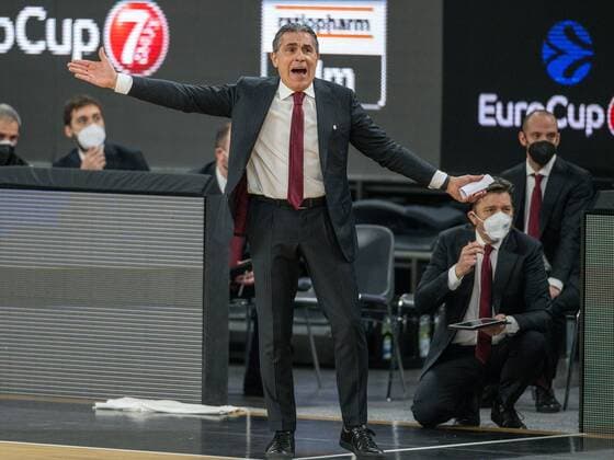 Sergio Scariolo VIB, Headcoach , GER, Ratiopharm Ulm vs Virtus Segafredo Bologna, Basketball, EuroCup, Group B, 7DAYS, Season 2021 2022, 25 01 2022, GER, Ratiopharm Ulm vs Virtus Segafredo Bologna, Basketball, EuroCup, Group B, 7DAYS, Season 2021 2022, 25 01 2022 Ulm Copyright: xEibner-Pressefoto SaschaxWaltherx EP_EER
