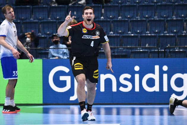 GOLLA Johannes Kapitaen Team Germany European Handball Championships 2022 in Slovakia main round match Germany Russia on 23 01 2022 in Bratislava