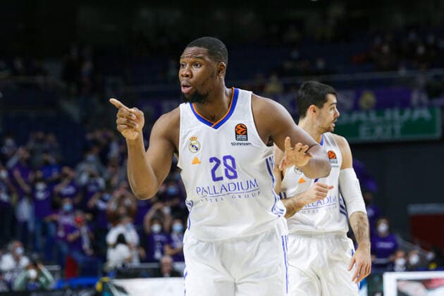 25th January 2022 Wizink Center Madrid, Spain Turkish Airlines Euroleague Basketball Spain, Real Madrid versus Unics Kazan Guerschon Yabusele Madrid Madrid Madrid Madrid Spain Basketball Copyright: xAlbaxPachecox xAgenciaxLOFx