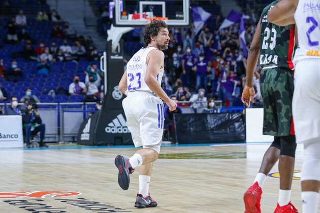 25th January 2022 Wizink Center Madrid, Spain Turkish Airlines Euroleague Basketball Spain, Real Madrid versus Unics Kazan Sergio Llull Madrid Madrid Madrid Madrid Madrid Madrid Spain Basketball Copyright: xAlbaxPachecox xAgenciaxLOFx
