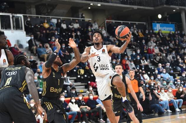 Chris Jones (asvel) BASKETBALL : LDLC ASVEL vs Bayern Munich - Euroligue - 25 01 2022 FredericChambert Panoramic 