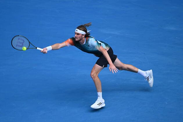 Stefanos Tsitsipas (Gre) TENNIS : Australian Open 2022 - 26 janvier AntoineCouvercelle Panoramic 