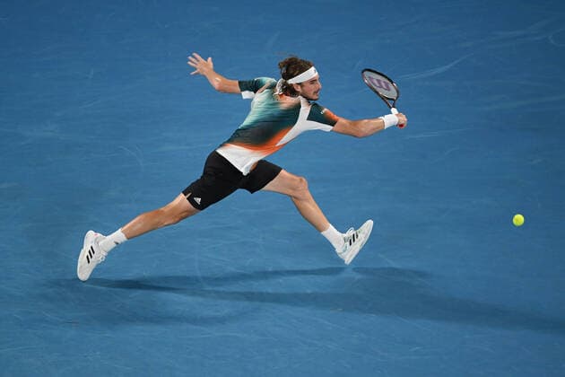 Stefanos Tsitsipas (Gre) TENNIS : Australian Open 2022 - 26 janvier AntoineCouvercelle Panoramic 