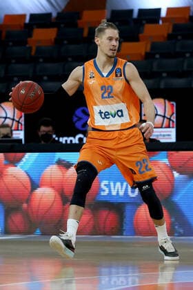 25 01 22, Neu Ulm, Germany, ratiopharm Arena, ratiopharm ulm vs Virtus Segafredo Bologna Basketball 7 Days EuroCup, Thomas Klepeisz ratiopharm ulm in action, on the ball, individual action Photo H Langer Neu Ulm ratiopharm Arena Bayern Germany  541_ULMBOL20220125_085 Langer-541