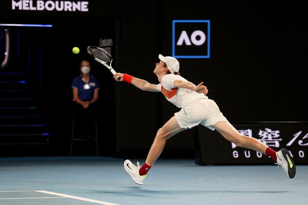 Jannik Sinner ITA Tennis Australian Open 2022 Grand Slam Melbourne Park Melbourne Victoria Australia 26 January 2022 Copyright: xJuergenxHasenkopfx
