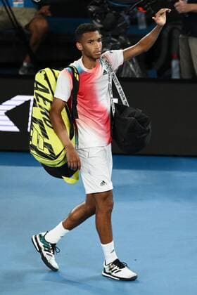 Mandatory Credit: Photo by James Gourley Shutterstock (12773754gk) Felix Auger-Aliassime after defeat in his quarter final match Australian Open, Day Ten, Tennis, Melbourne Park, Melbourne, Australia - 26 Jan 2022 Australian Open, Day Ten, Tennis, Melbourne Park, Melbourne, Australia - 26 Jan 2022 Copyright: xJamesxGourley Shutterstockx 12773754gk