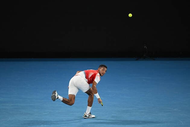 Felix Auger Aliassime (Can) TENNIS : Australian Open 2022 - 26 janvier AntoineCouvercelle Panoramic 
