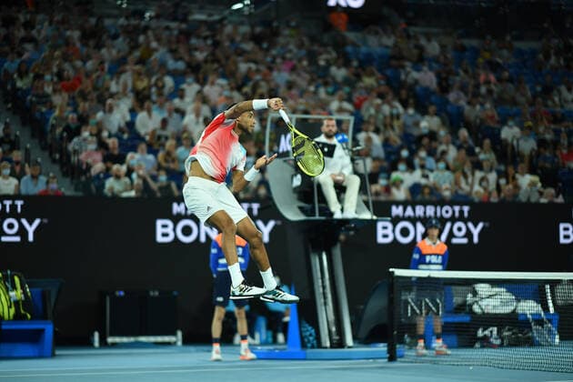 Felix Auger Aliassime (Can) TENNIS : Australian Open 2022 - 26 janvier AntoineCouvercelle Panoramic 