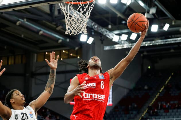 Akil Mitchell Brose Bamberg, 08 Brose Bamberg s oliver Würzburg Wuerzburg easyCredit BBL Basketball Bundesliga Season 2021 22 Matchday 16, 26 01 2022 Bamberg, Brose Arena Photo Daniel Löb Loeb Copyright: DanielxLöb