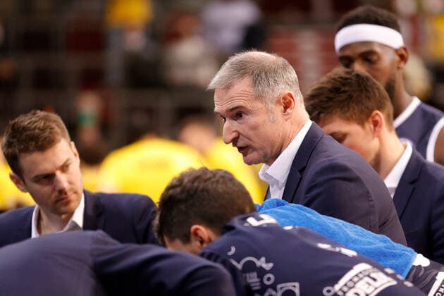 Ludwigsburg , Basketball Champions League MHP Riesen Ludwigsburg vs JDA Dijon , Coach Nenad Markovic Dijon