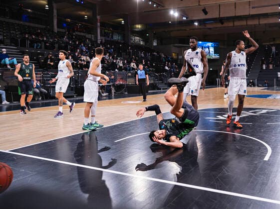 Derek Willis Joventut , Eddy Edigin Towers , Zach Brown Towers 7Days EuroCup, Basketball, 2021 2022 season, Group A, 11 match day 26 01 22, Hamburg, Hamburg Towers vs Joventut Badalona, Â