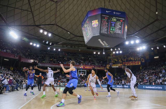 27th January 2022 Palau Blaugrana Barcelona, Spain Turkish Airlines Euroleague Basketball Spain, FC Barcelona Barca versus Asvel Lyon Villeurbanne Cory Higgins Barca Barcelona Barcelona Barcelona Spain Basketball Copyright: xValentixEnrichx xAgenciaxLOFx