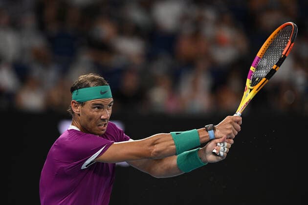 Rafael Nadal (Esp) TENNIS : Australian Open 2022 - 28 janvier AntoineCouvercelle Panoramic 