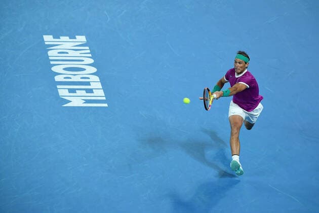 Rafael Nadal (Esp) TENNIS : Australian Open 2022 - 28 janvier AntoineCouvercelle Panoramic 