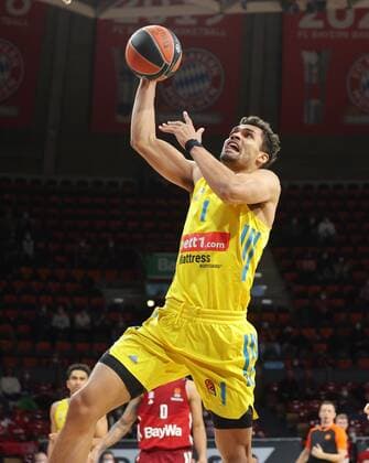 Berlins 1 DA SILVA Basketball, FC Bayern Berlin, on 28 01 2022, Basketball Euroleague, FC Bayern Basketball Alba Berlin, season 2021 2022, in Munich, A U D I D O M E, Germany Source Copyright Credit Oryk HAIST xx