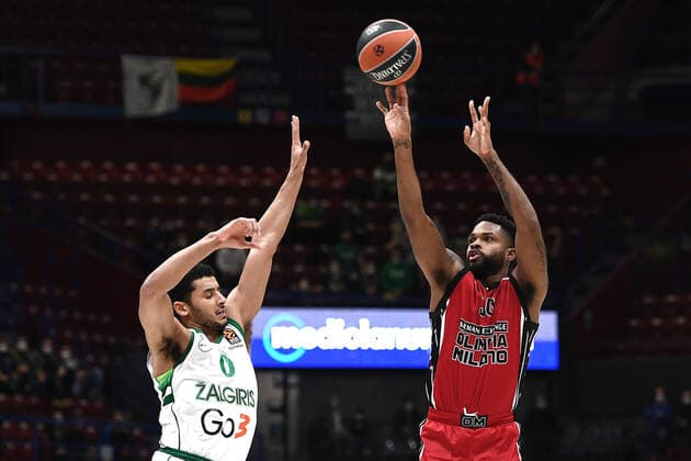 Db Milano 28 01 2022 - basket Eurolega AX Armani Exchange Olimpia Milano-Zalgiris Kaunas foto Daniele Buffa Image nella foto: Troy Daniels-Tai Webster 