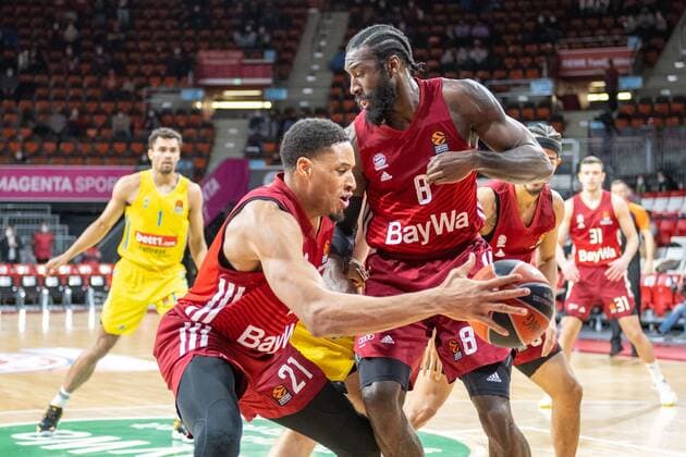 Augustine Rubit 21 FC Bayern , Othello Hunter 8 FC Bayern , FC Bayern Basketball vs Alba Berlin, easyCredit BBL, 28 01 2022 Muenchen Bayern Germany Copyright: xkolbert-press UlrichxGamelx