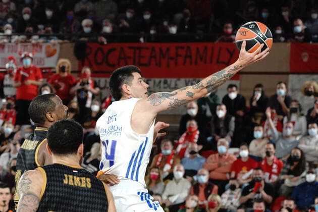 Gabriel Deck (Real Madrid) BASKETBALL : AS Monaco vs Real Madrid - Euroleague - Monaco - 28 01 2022 NorbertScanella Panoramic 