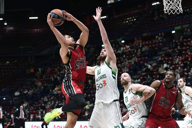 Db Milano 28 01 2022 - basket Eurolega AX Armani Exchange Olimpia Milano-Zalgiris Kaunas foto Daniele Buffa Image nella foto: Trey Kell-Regimentas Miniotas 