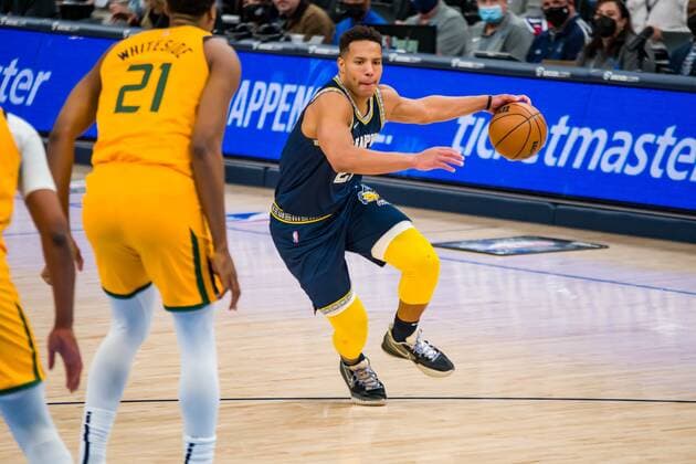 Grizzlies Shooting Guard Desmond Bane (R) against the Utah Jazzduring a NBA, Basketball Herren, USA game at FedEx Forum in Memphis, Tennessee, USA, 28, January 2022. Memphis Grizzlies vs. Utah Jazz !ACHTUNG: NUR REDAKTIONELLE NUTZUNG!  Copyright: xMATTHEWxA.xSMITHx AME2161 20220129-7882b72b441a7ccae6ace832bf747be05ab110a2