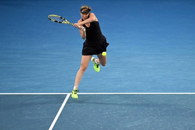 Mandatory Credit: Photo by James Gourley Shutterstock (12778010x) Danielle Collins during the Women s Singles Final Australian Open, Day Thirteen, Tennis, Melbourne Park, Melbourne, Australia - 29 Jan 2022 Australian Open, Day Thirteen, Tennis, Melbourne Park, Melbourne, Australia - 29 Jan 2022 Copyright: xJamesxGourley Shutterstockx 12778010x