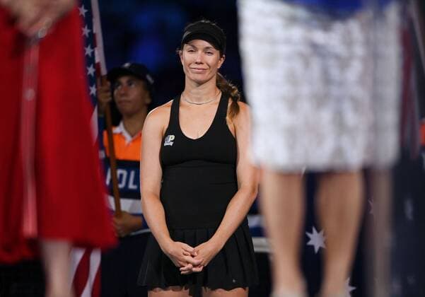 Mandatory Credit: Photo by James Gourley Shutterstock (12778010ce) Danielle Collins, runner-up in the Women s Singles Final Australian Open, Day Thirteen, Tennis, Melbourne Park, Melbourne, Australia - 29 Jan 2022 Australian Open, Day Thirteen, Tennis, Melbourne Park, Melbourne, Australia - 29 Jan 2022  Copyright: xJamesxGourley Shutterstockx 12778010ce