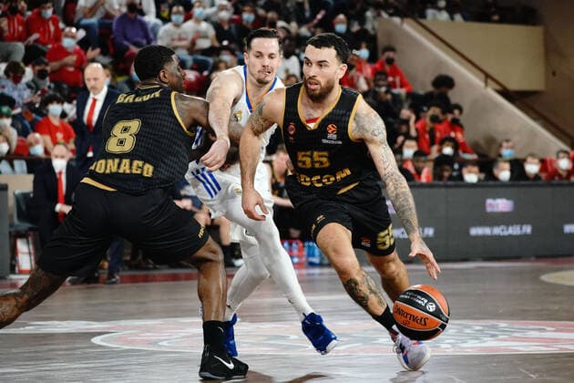 Mike James (AS Monaco) BASKETBALL : AS Monaco vs Real Madrid - Euroleague - Monaco - 28 01 2022 NorbertScanella Panoramic 