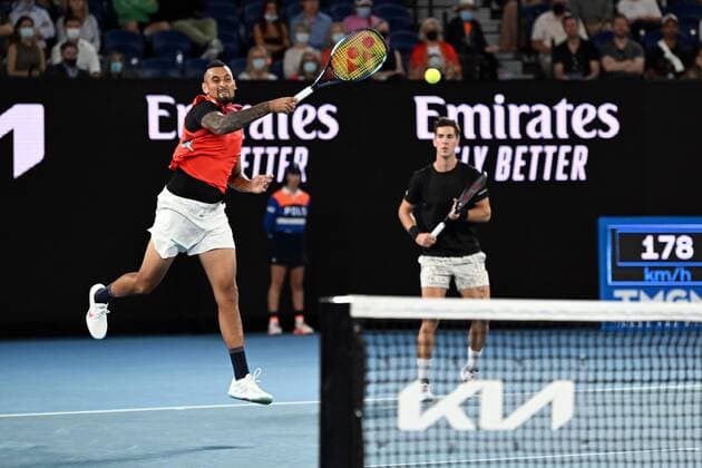 Mandatory Credit: Photo by James Gourley Shutterstock (12778010eq) Australian Open, Day Thirteen, Tennis, Melbourne Park, Melbourne, Australia - 29 Jan 2022 Australian Open, Day Thirteen, Tennis, Melbourne Park, Melbourne, Australia - 29 Jan 2022 Copyright: xJamesxGourley Shutterstockx 12778010eq