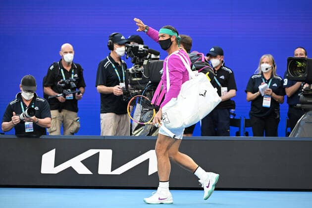 TENNIS AUSTRALIAN OPEN, Spain?s Rafael Nadal is seen before his men?s singles final with Russia?s Daniil Medveded on Day 14 of the Australian Open at Melbourne Park in Melbourne, Saturday, January 29, 2022. ( NO ARCHIVING, EDITORIAL USE ONLY, NO USE IN BOOKS WITHOUT CONSENT MELBOURNE VIC AUSTRALIA  Copyright: xDAVExHUNTx 20220130001618398929
