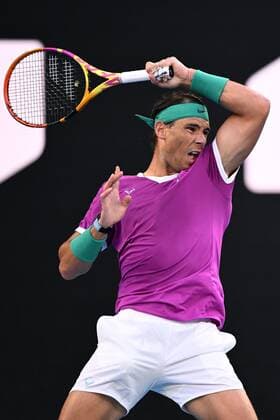 Mandatory Credit: Photo by James Gourley Shutterstock (12778011au) Rafael Nadal during the Men s Singles final Australian Open, Day Fourteen, Tennis, Melbourne Park, Melbourne, Australia - 30 Jan 2022 Australian Open, Day Fourteen, Tennis, Melbourne Park, Melbourne, Australia - 30 Jan 2022  Copyright: xJamesxGourley Shutterstockx 12778011au