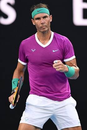Mandatory Credit: Photo by James Gourley Shutterstock (12778011at) Rafael Nadal during the Men s Singles final Australian Open, Day Fourteen, Tennis, Melbourne Park, Melbourne, Australia - 30 Jan 2022 Australian Open, Day Fourteen, Tennis, Melbourne Park, Melbourne, Australia - 30 Jan 2022  Copyright: xJamesxGourley Shutterstockx 12778011at