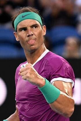 Mandatory Credit: Photo by James Gourley Shutterstock (12778011bo) Rafael Nadal during the Men s Singles final Australian Open, Day Fourteen, Tennis, Melbourne Park, Melbourne, Australia - 30 Jan 2022 Australian Open, Day Fourteen, Tennis, Melbourne Park, Melbourne, Australia - 30 Jan 2022  Copyright: xJamesxGourley Shutterstockx 12778011bo
