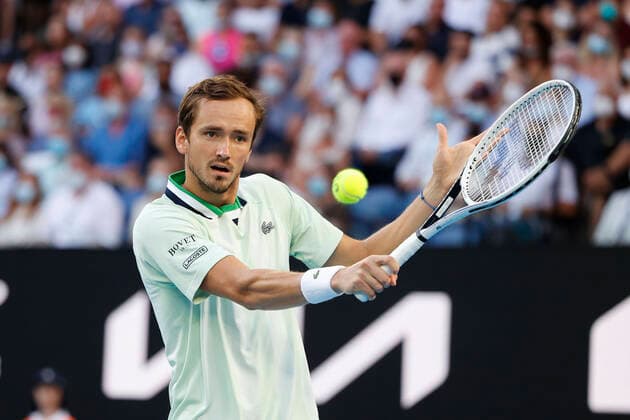 Daniil Medvedev, Final, Final Tennis Australian Open 2022 Grand Slam Melbourne Park Melbourne Victoria Australia 30 January 2022 Copyright: xJuergenxHasenkopfx