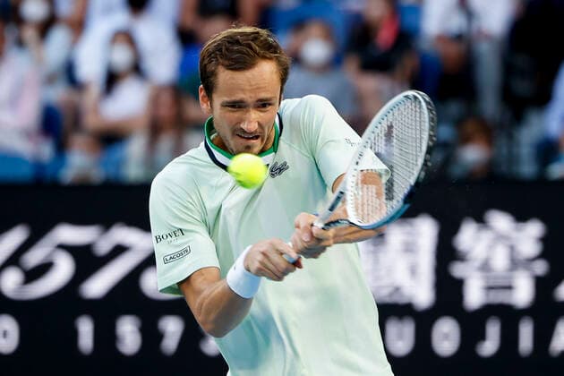 Daniil Medvedev, Final, Final Tennis Australian Open 2022 Grand Slam Melbourne Park Melbourne Victoria Australia 30 January 2022 Copyright: xJuergenxHasenkopfx