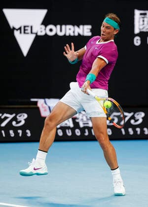Rafael Nadal ESP , Final, Final Tennis Australian Open 2022 Grand Slam Melbourne Park Melbourne Victoria Australia 30 January 2022 Copyright: xJuergenxHasenkopfx