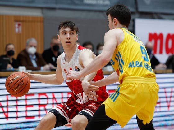 30 01 2022, basketball, BBL, main round, s Oliver Wuerzburg Alba Berlin, GER, Wuerzburg, tectake Arena picture v, li Julius Boehmer s Oliver Wuerzburg and Jonas Mattisseck ALBA BERLIN Copyright: HMBxMedia xHeikoxBecker