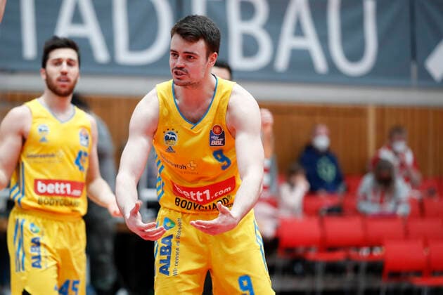 30 01 2022, skin round 2021 22, 19 matchday, s Oliver Wuerzburg vs ALBA Berlin, easyCredit BBL, 19 matchday, GER, Wuerzburg, tectake ARENA, picture astonishment at Jonas Mattisseck ALBA BERLIN Copyright: HMBxMedia xHeikoxBecker